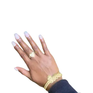 14K Gold Women's Heart Nugget Ring