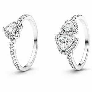 Heart Halo Ring S925