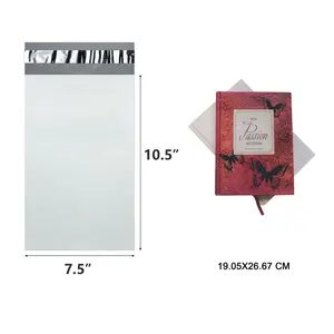 100 Packs 7.5 x 10.5 Inchs White Poly Mailers Envelopes Shipping Bags with Self Sealing Adhesive Strip, Waterproof & Tearproof Postal Bags Lightweight Shipping Mailers Bags 7.5" x 10.5"