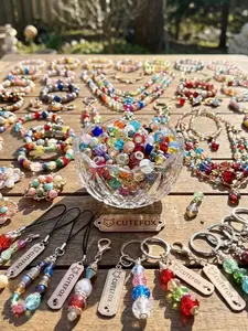 50 Pcs Mixed Color Large Hole Beads Interval Beads Mixed Various European Craftsmanship Large Hole Lights Fairy Wand Garden Beads DIY Pen Jewelry Bracelet Necklace Keychain Jewelry Making Supplies