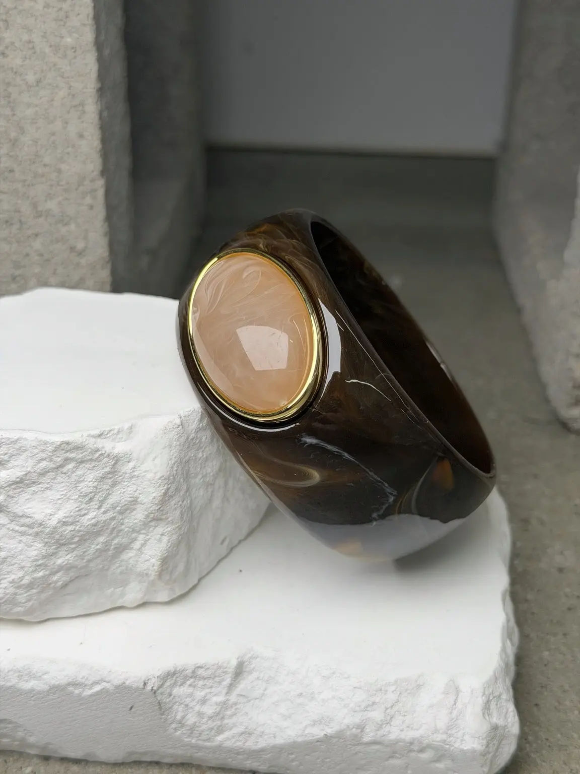 The Sculpted Stone Bangle 8 inch