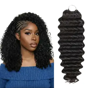Lashey Crochet 100% Human Hair for Mircale Knots Human Hair Feather Crocher Human Hair for Miracle Knots Boho Braids Burmese Curly Pre-Separated 70g / Bundle, 4 to 5 Bundles Recommended #TiktokShopSpringGlowUp #RefreshedLook