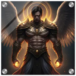 Archangel Warrior Acrylic Print 30x30 cm / 12x12″