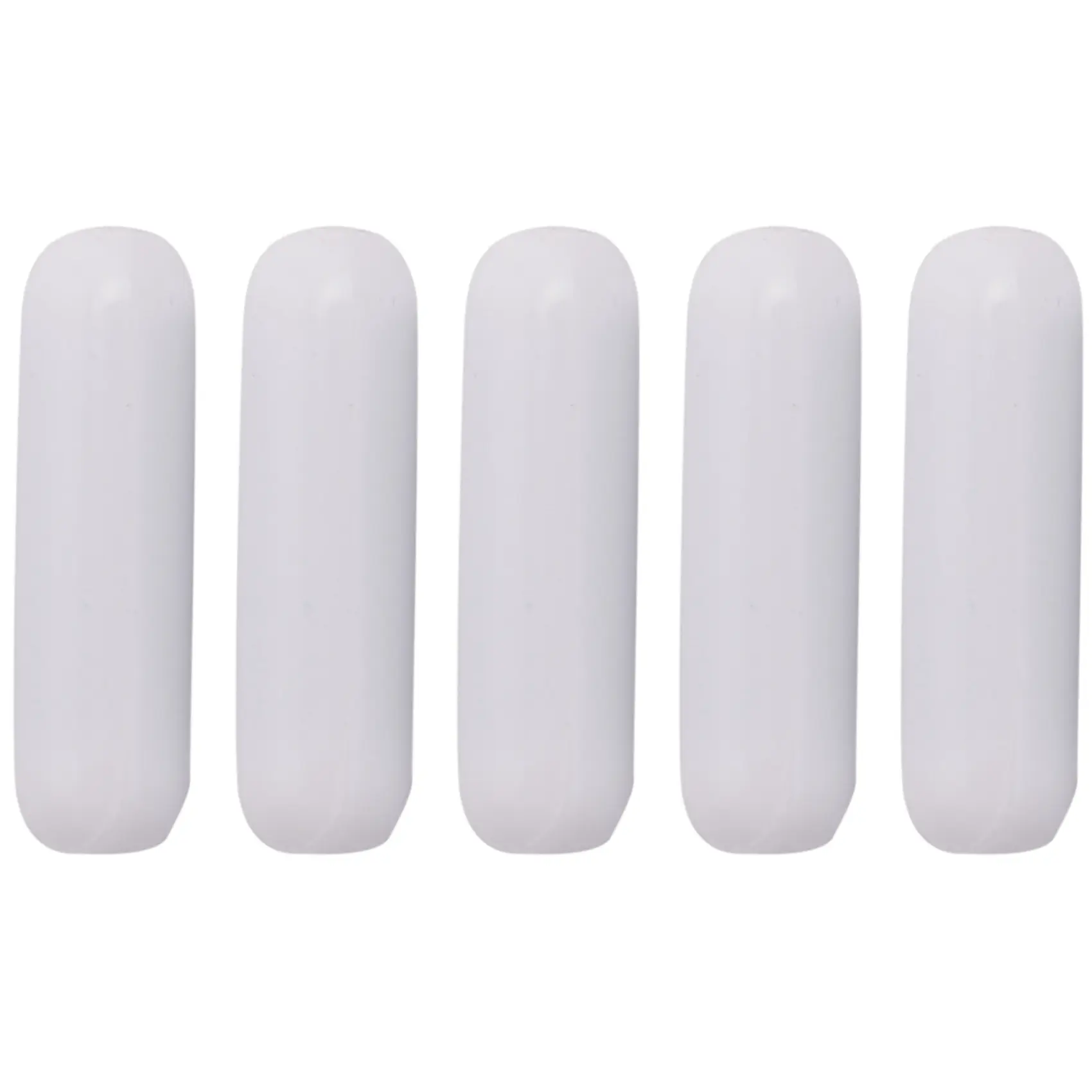 5 Pcs 25mm(1 Inch) PTFE Magnetic Stirrer Mixer Stir Bar,White Color,Laboratory Bar,Stir Plate Bar,7mm25mm Stir Bars