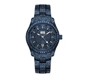 JBW Men's Jet Setter Crystal Navy Blue IP Watch