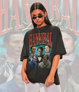 Unisex Hannibal Lecter T-Shirt  Mads Mikkelsen Tee, Hannibal Gifts