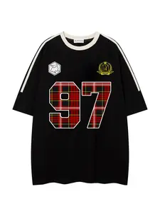 Men's Number Print Short Sleeve Tee, Casual Fashion Round Neck T-shirt for Summer, Men's Top for Daily Wear, Athletic Shirt