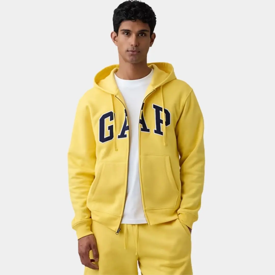 GAP Relaxed Gap Logo Zip Hoodie