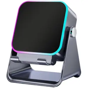 Wireless Induction Audio Speaker Stand with Bluetooth Phone Holder, 5-in-1 Charging Station for iPhone for iPad, Magnetic Adjustable Dock, Portable Home & Desk Gadgets Gifts for Men Women