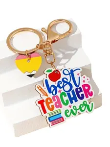Heart-Shaped Keychain for Teachers, Perfect for Teacher's Day, Back-To-School Season, Graduation Season, Express Gratitude, Teacher Keychains