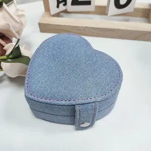 Cowboy Heart Jewelry Box with Snap Closure, Necklace Ring Earring Storage Case, New Style Jewelry Organizer, Fashion Accessory Packaging