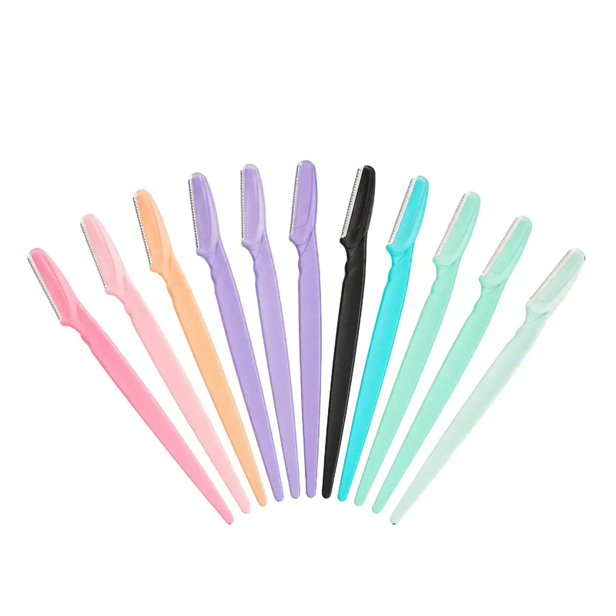 12 Pack Facial Razor for Women, Eyebrow Trimmer & Dermaplaning Tool, Multipurpose Face Shaver for Peach Fuzz and Hair Removal,Exfoliating Facial Hair Removal Tool, Eyebrow Razor with Precision Cover for Smooth Skin