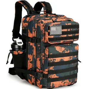 1 Piece 11.89 Gallon Men Climbing Backpack Women, Molle Daypack Camping Fishing Travel