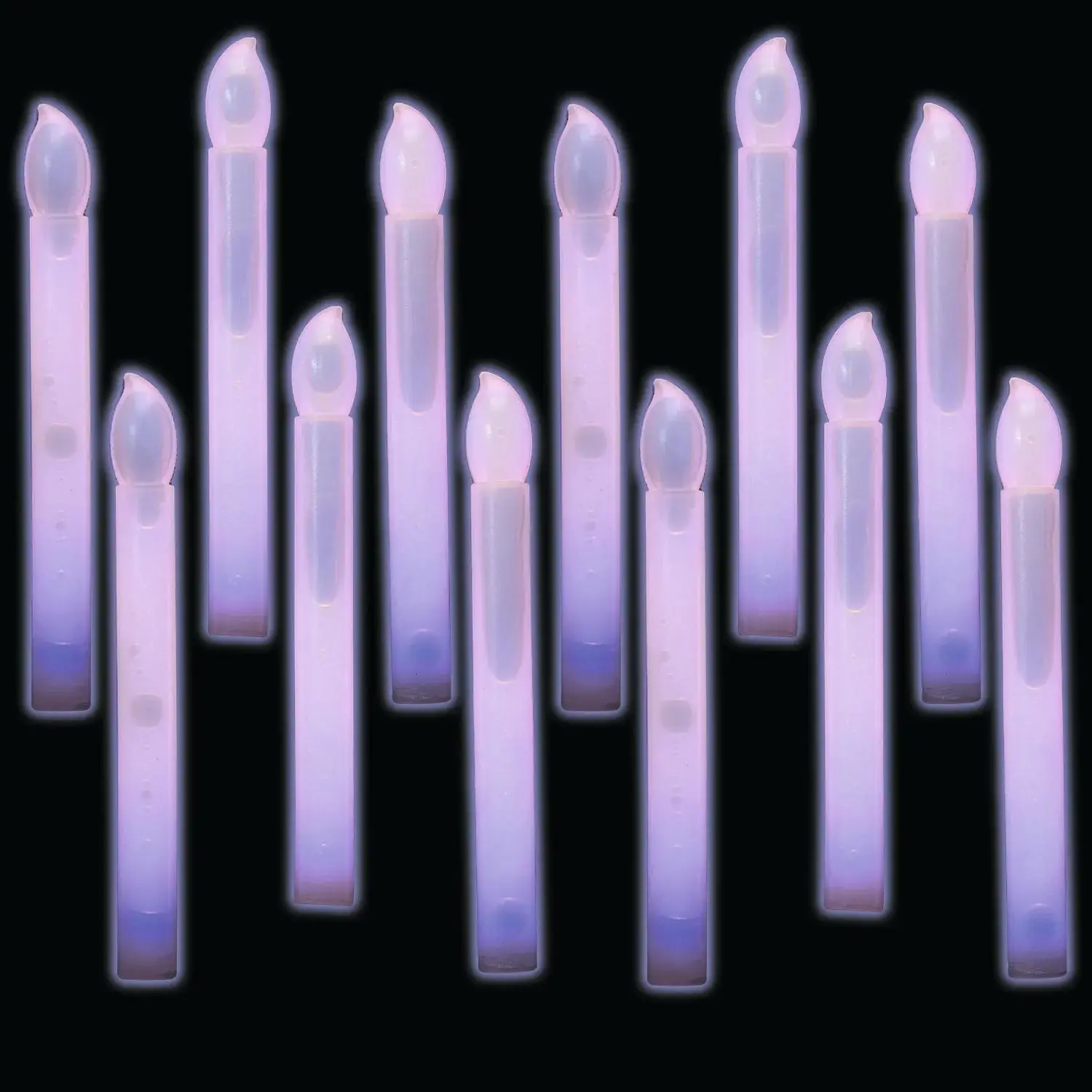 6" Mega Bulk 96 Pc. Candle-Shaped Plastic Snap & Shake Glow Sticks