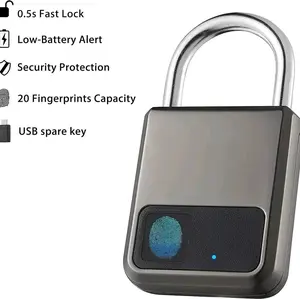 Smart Portable Fingerprints Pad Lock