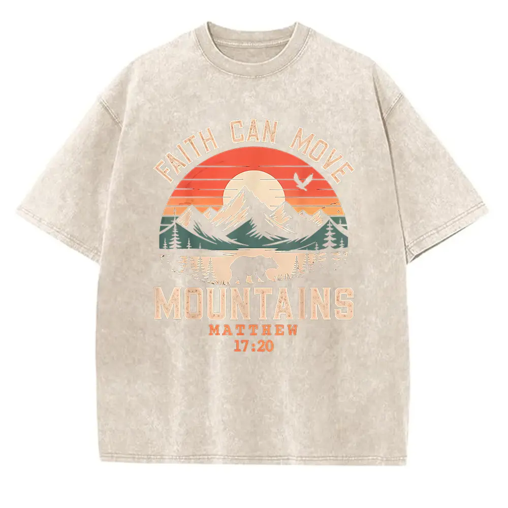 Washed T-shirt-Apricot