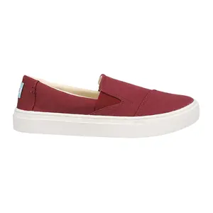 TOMS Womens Luca Slip On Sneakers Shoes Casual - Red