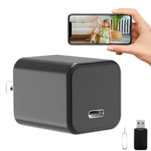 New USB Smart Camera Charger for home 1080P WiFi Camera SD Card Recording for Home Indoor Security Dual-Band 2.4GHz/5GHz Motion Alerts Compact Design