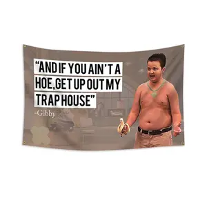 1pc, iCarly Gibbby Flag Banner 08, 2*3ft(60*90cm) /3x5ft (90*150cm), 4 Grommets, Single-Sided Printing, for Indoor, Outdoor, Yard, Garden, Activities, Decorations, Room Decor