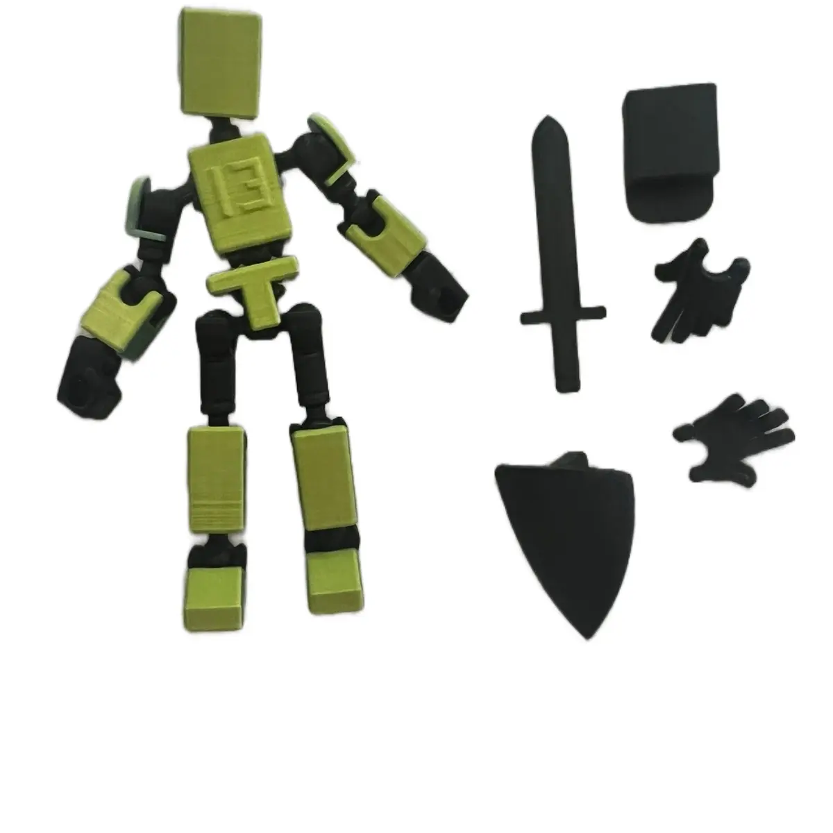Mini Titan 13 figure with accessories. 3D printed
