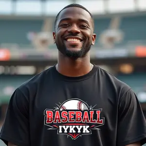 BASEBALL IYKYK T-Shirt - Everything Baseball Sports Gift - Adult S-5X Short Sleeve Tee Shirt