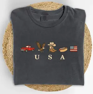 USA Icons Comfort Colors Shirt, American Flag Hoodie, 4th Of July Graphic Tee, Country Clothing, Western Sweatshirt, Independence Day Shirt