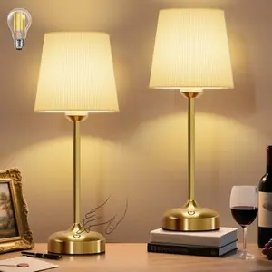 NookNova Cordless Table Lamp, 5000mAh Rechargeble Bathroom Lamp, 3 Color Temps Dimmable Touch Bedside Lamp, LED Night Light for Inside Shower Bathtub Patio Camping Bedroom Home Valentine's Day Gift