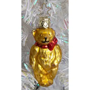 Teddy Bear German Inge Glas - Retired Old World Christmas Ornament