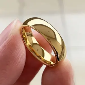 24K Gold Plated Classic Wedding Ring for Men & Women | Timeless Daily Wear & Gift
