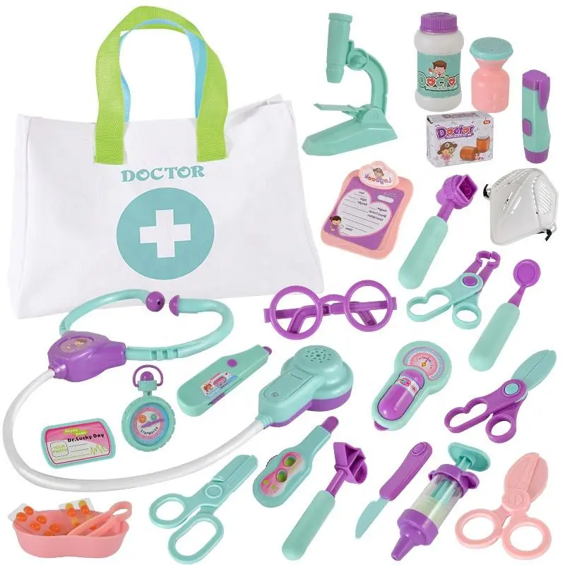 Doctor's Kit Play Toy Set, 28pcs/set Role Play Medical Kit for Kids, Pretend Play Toy for Boys & Girls, Festival Gift, Dentist Playset