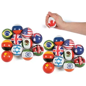 Bulk 48 Pc. Flags Around the World Stress Balls