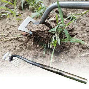 2 In 1 Uprooting Weeding Tool Ergonomic Handle Manual Loose Soil Weeder Lightweight Weeding Removal Puller Wild Vegetable Shovel