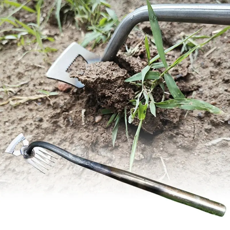 2 In 1 Uprooting Weeding Tool Ergonomic Handle Manual Loose Soil Weeder Lightweight Weeding Removal Puller Wild Vegetable Shovel Durable Gardening Tools, Garden Supplies