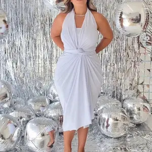 Miuelor Versatile Multi-Way Convertible Dress – Perfect for Beach, Party, Wedding, Vacation & Travel Khaki Dresses