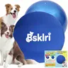 Interactive Herding Ball for Dogs - Inflate & Go Exercise Aid, No Full Inflation Needed, Push & Chase Ball Toy, Supervised Interactive Outdoor Play, Boosts Physical & Mental Stimulation,familyfun