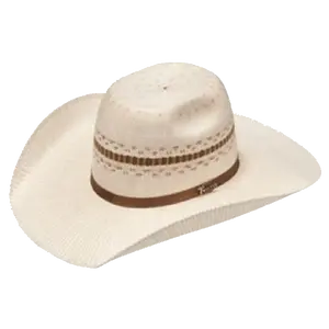 Twister Men's Ivory & Tobacco Bangora Straw Cowboy Hat T71684