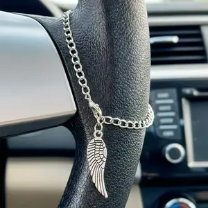 Car Steering Wheel Decor Accessories, Angel Wings Car Decoration, Unique Fashion Gift, Automotive Ornament, Stylish Car Accessory, Car Interior Accessory, Boujee Car Accessories