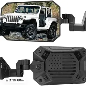 JOYTUTUS Mirrors Doors Off Compatible with Wrangler JL Gladiator JT 2018-2025, Wrangler JL Side Mirrors with Doors Off Wider View No Vibrate & Wobble (Patented), Not Fit Doors On