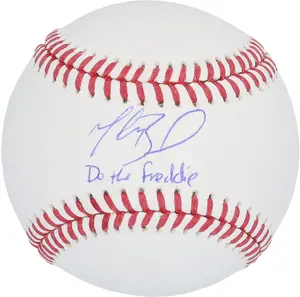 Mookie Betts Los Angeles Dodgers Autographed Baseball with "Do The Freddie" Inscription - Fanatics Authentic Certified