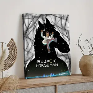 BoJack Horseman Poster Canvas Oil Decor Wall Art Painting Modern Aesthetic Print Decoration Waterproof Gift Idea for Home Preferred Gift Giving Option