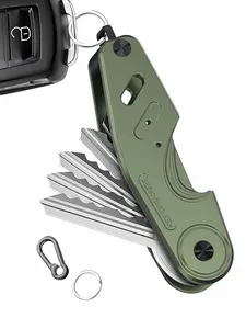 Unisex Metal Key Holder Clip, Aluminum Alloy Key Organizer, Multi-Functional Key Keeper, Durable and Stylish Key Accessory, Key Chain Holder