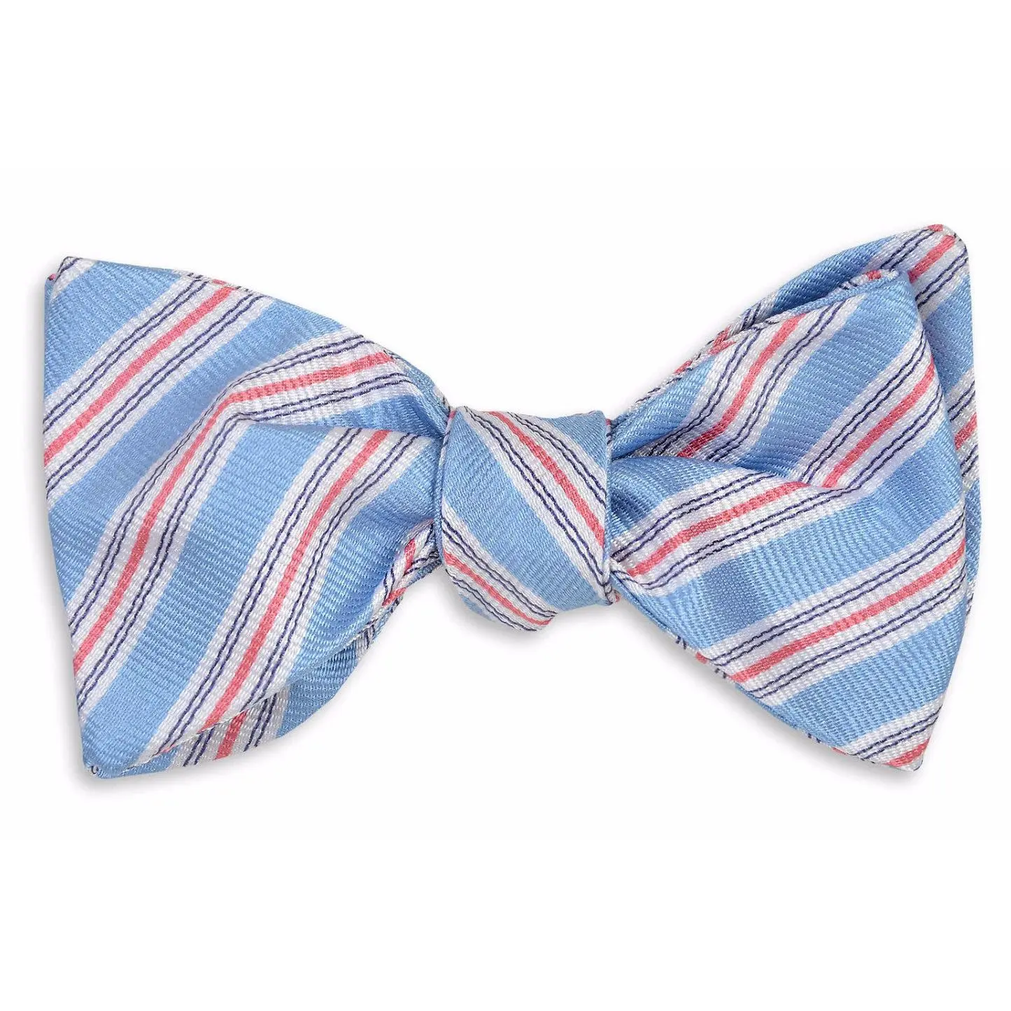 Spinnaker Stripe Bow Tie - Blue