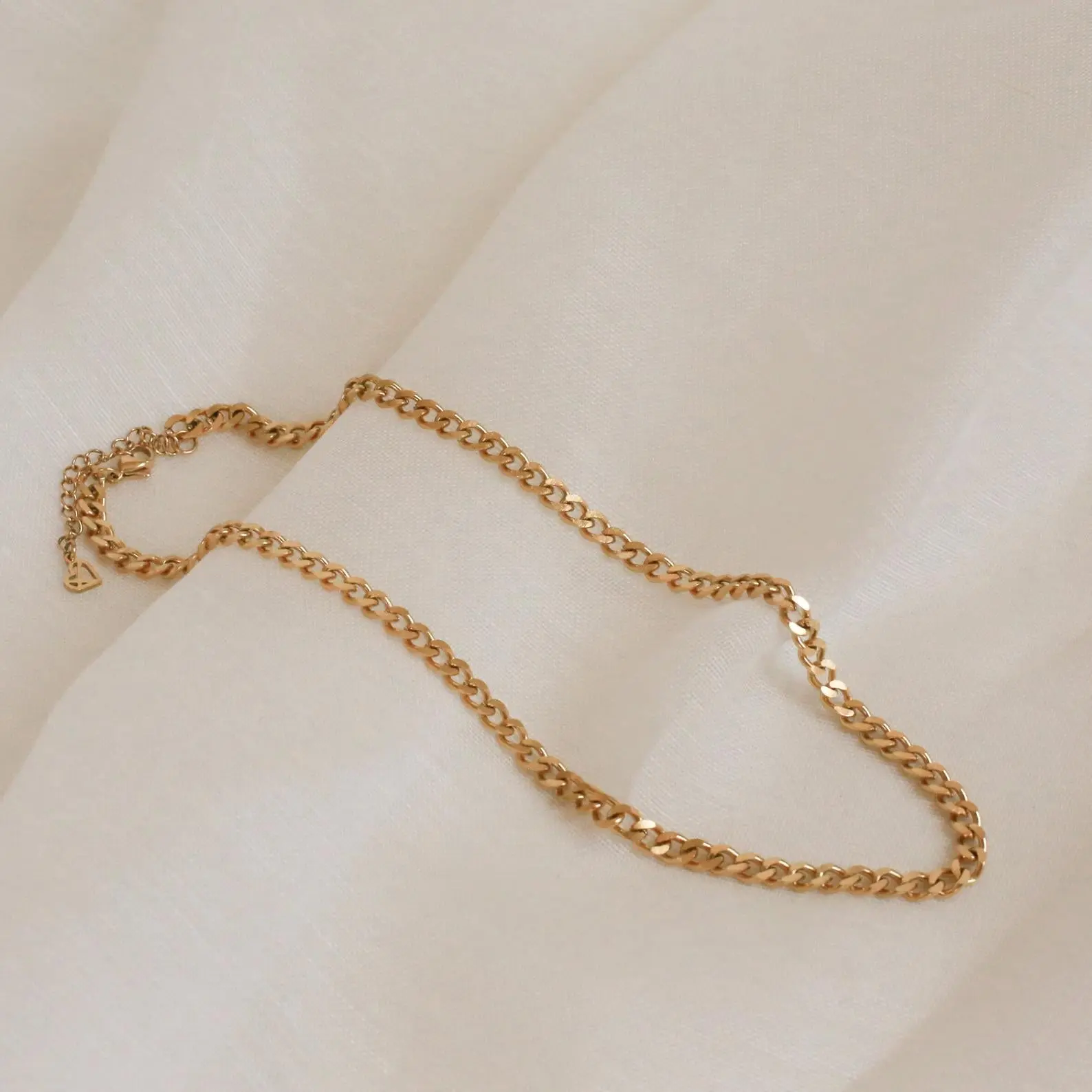 Blake Thick Curb Necklace by Caitlyn Minimalist