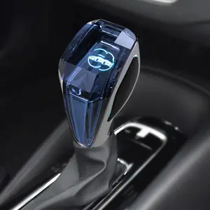 Car Crystal Handles Gear Shift Knob Lever Stick Head LED Seven color Lights Shift GripFor Toyota lexus mazda crown Universal