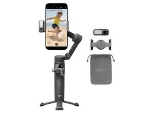 DJI Osmo Mobile 7P Gimbal Stabilizer for iPhone, Android, Native Tracking, Lighting, 3-Axis Phone Gimbal, Quick Launch, One-Tap Edit, Built-in Extension Rod & Tripod, 10hrs Use, Phone Charging