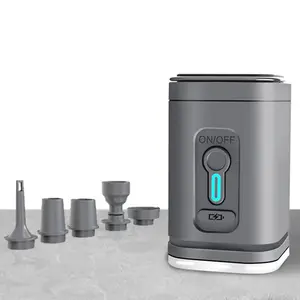 Portable Wireless Electric Air Pump with LED Light, Rechargeable Lithium Battery, Quick Inflate Car Camping Mat Inflator, Outdoor Camping Gear