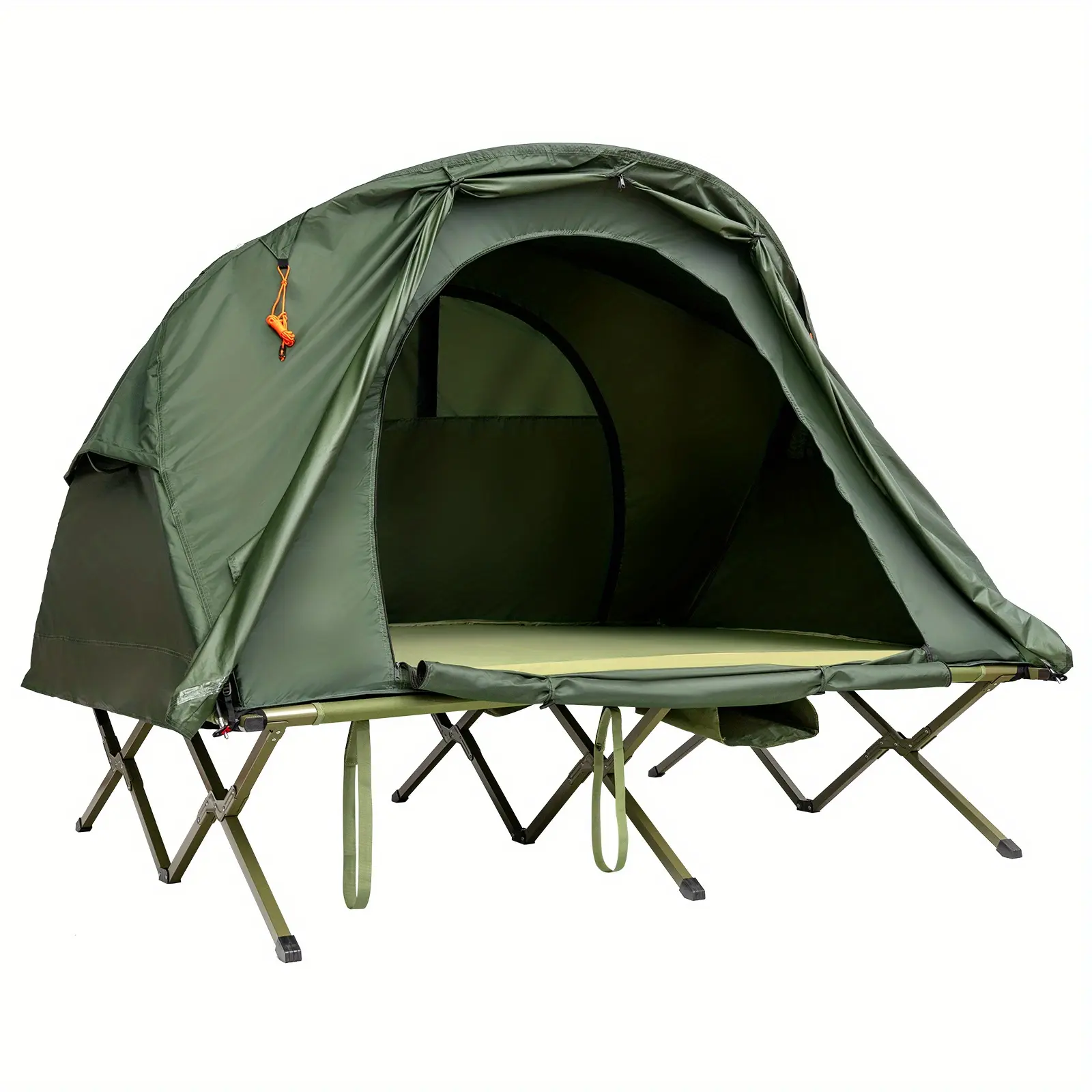 Giantex 2-Person Outdoor Camping Tent Cot Compact Elevated Tent Set W/ External Cover