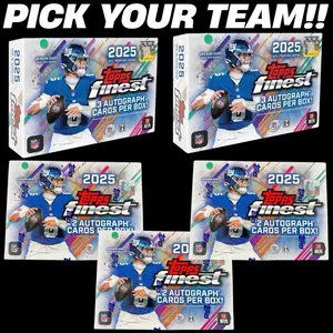 [5 Boxes] B2 2025 Topps Finest Breakers Delight / Hobby Boxes - Pick Your TEAM Break - Sports Football Trading Card Collectibles