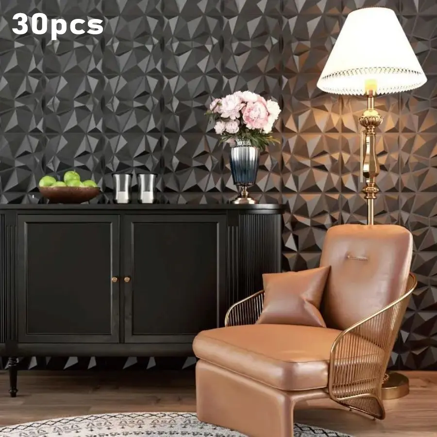 Aadesh PVC Wall Panels, Waterproof & Easy Clean, 11.8x11.8 Inches, 1mm Thick, Ideal for Living Rooms, Bedrooms, Hotels, Offices
