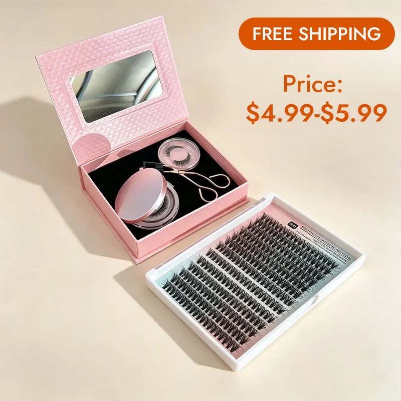 [No Shipping Fee] Magnetic Eyelashes & 14-Row 30D False Eyelashes